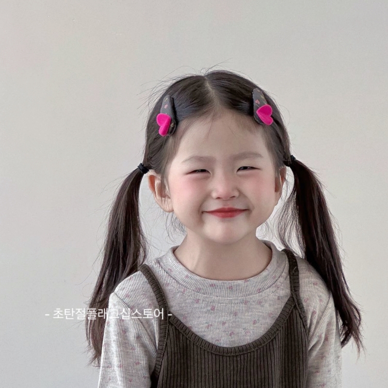 可爱小女孩爱心发夹头饰儿童发饰