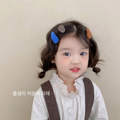 3个装~百搭彩色儿童发夹甜美