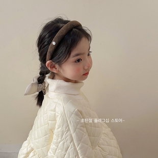 儿童发箍不勒头秋冬韩版 公主气质女孩布艺洗脸卡碎发头箍女童头饰