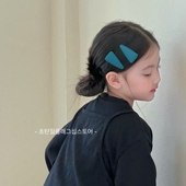 2026蓝色铁质儿童发夹秋冬季 女童发卡刘海碎发夹子小女孩头饰韩版