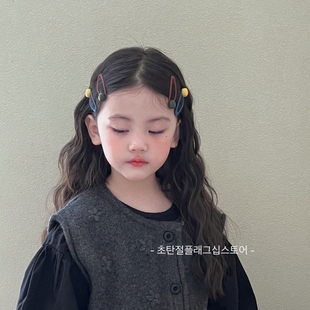 气质公主侧边刘海边夹儿童发卡头饰发饰小女孩碎发发夹子女童新款