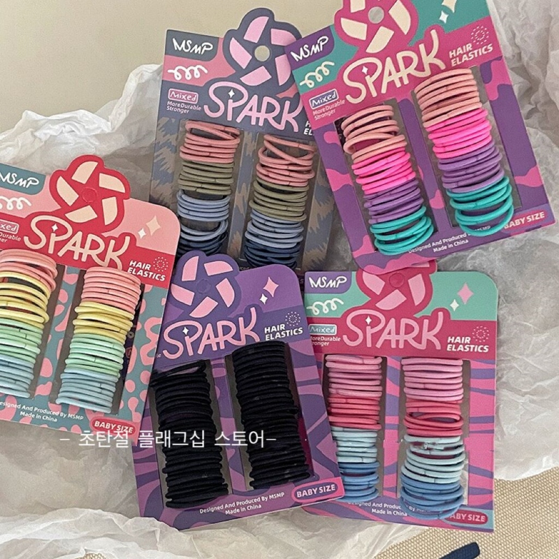 可爱小女孩小号彩色发圈