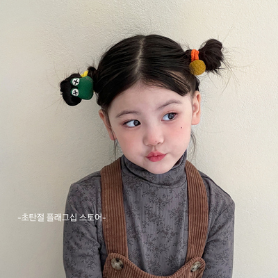 可爱卡通秋冬韩系发圈儿童2025新款扎头发绳女孩皮筋女童头饰洋气