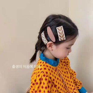 女童發(fā)夾韓國(guó)民族風(fēng)bb夾小女孩劉海夾子側(cè)邊寶寶發(fā)卡頭飾兒童發(fā)飾