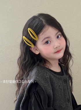 秋冬丝绒儿童侧边刘海碎发bb夹子女童发夹发卡新款小女孩韩版头饰