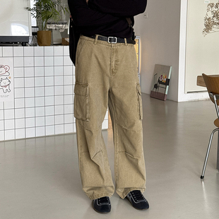 伞兵裤 水洗质感厚款 工装 裤 简约宽松直筒休闲 Nick 男秋冬款 Tian