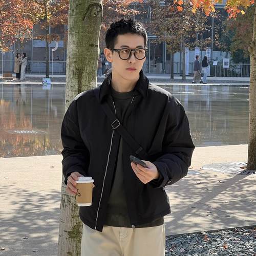 NickTian90白鸭绒翻领羽绒服