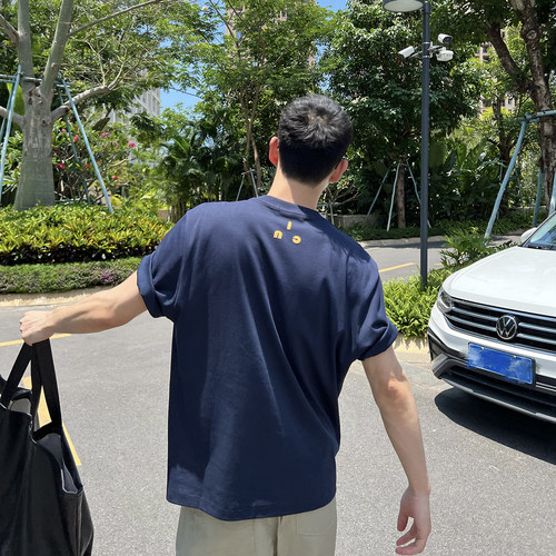 NickTian简单字母印花短袖T恤
