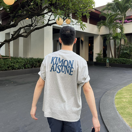 NickTian美式刺绣字母短袖T恤