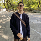 nick 休闲 男拉链纯色保暖针织衫 tian 春秋冬外套简约韩国毛衣开衫