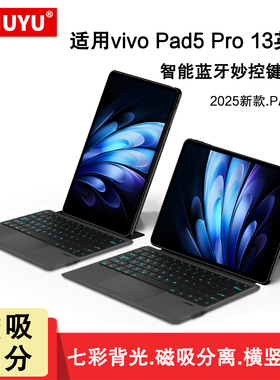 适用IQOO/vivo Pad5 Pro智能触控键盘13寸vivopad5pro蓝牙键盘2025保护套vivo平板5pro一体磁吸拆分壳PA2573