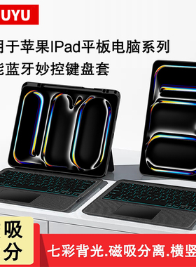 适用苹果iPad Pro/Air/Mini7/6/5/4键盘保护套13/11/12.9平板M5/M4电脑A16触控10代10.2磁吸M2妙控M3蓝牙键盘