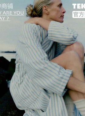 今日商铺官方授权Tekla全棉浴袍带帽吸水性强丹麦北欧