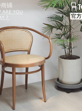 今日商铺官方授权TON经典30/33号曲木餐椅实木藤编椅子北欧
