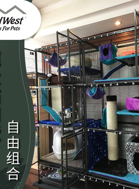 中西MIDWEST 猫笼子超大自由空间别墅家用室内大号猫舍三层特大