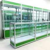 西药柜诊所医药柜子五金透明玻璃柜台农药展示柜药品药房药店货架