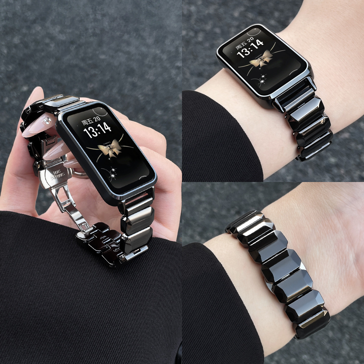 band11pro金属小方糖手表带图片