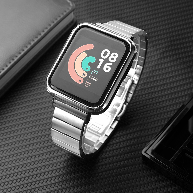 红米手表2表带 3代米兰尼斯不锈钢金属磁吸替换小米redmi/watch1/2