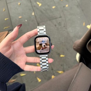 适用OPPOwatch4pro表带oppo watchx金属X2智能手表3pro单珠三珠款