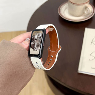 lite可替换非原装 潮男女band4 配件云顶创想旗舰店 B5复古真皮腕带个性 适用Keep手环B4表带双扣智能运动keep