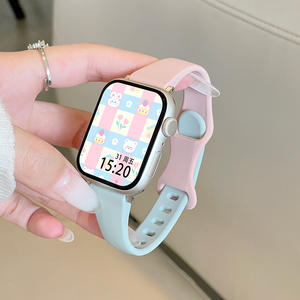 适用oppowatch4Pro手表S表带x2mini蝴蝶扣硅胶腕带OPPO watch3/2/1运动智能X/X2手表液态硅胶男女高级替换带