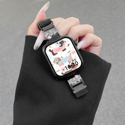 云顶适用iwatch可爱小狗米兰表带