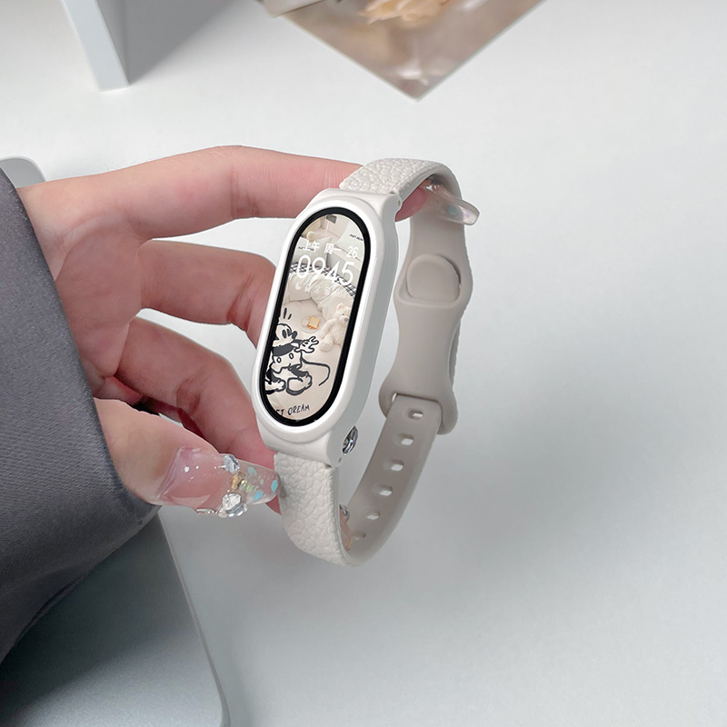 云顶适用小米手环荔枝纹硅胶表带