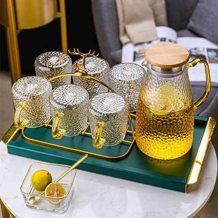 茶杯具水壶套装套杯家用客厅家庭轻奢风简约现代水具杯子水杯