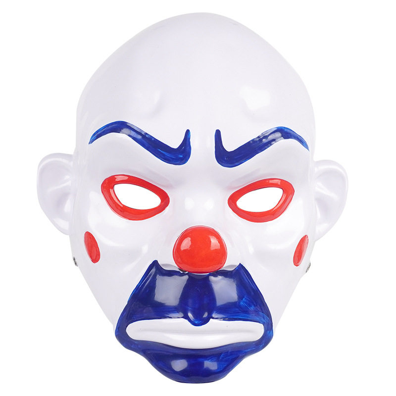 ABS树脂款万圣节小丑劫匪面具恐怖黑暗骑士小丑面具舞会派对面具