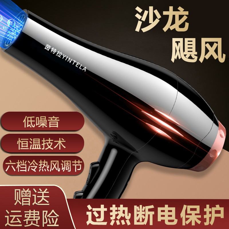 电吹风机发廊理发店专用护发速干家用冷热风低噪大功率蓝光吹风筒