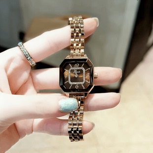 抖音同款歌浪迪2025新款女士手表全自动防水时尚小众腕表休闲镶钻