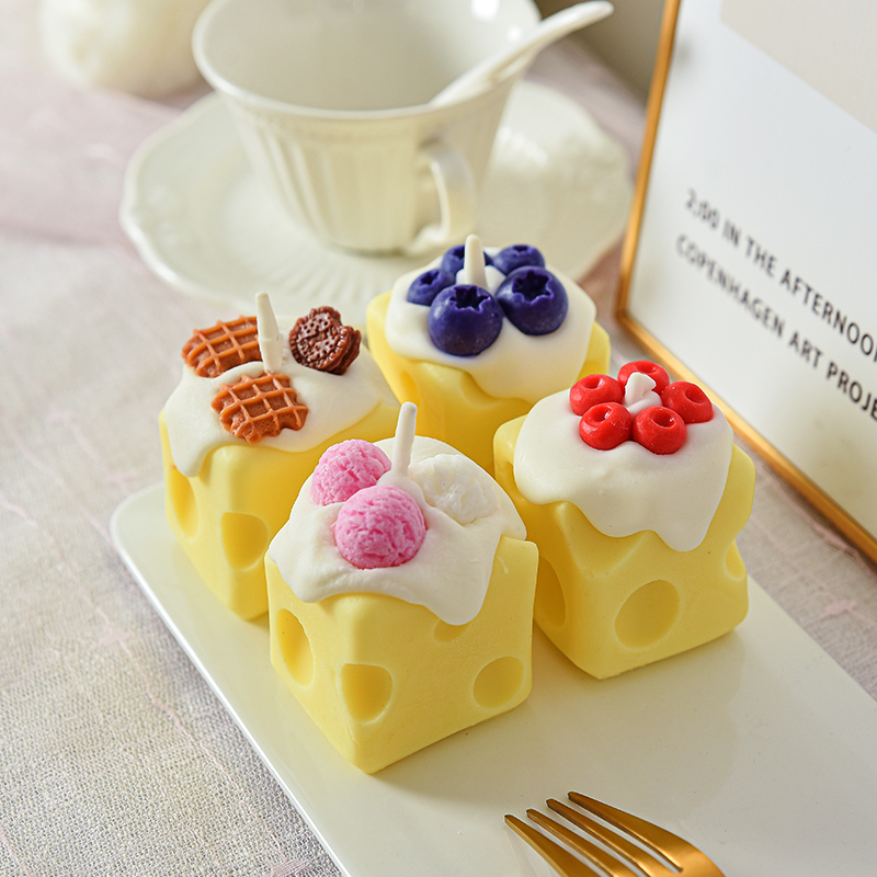 《芝士奶酪》香薰蜡烛香氛蛋糕礼盒生日礼物可爱礼品小众高级ins