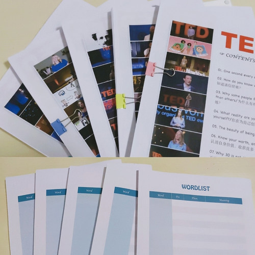 ted英语簿全套优惠中英双语