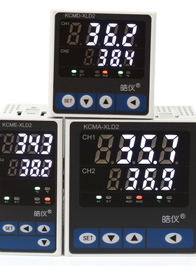 2路PT100KNTC或4-20mA输入温控仪表多路继电器输出可配RS485通讯