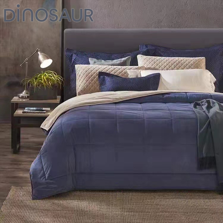 恐龙纺织床品专柜实体丝绒被冬被