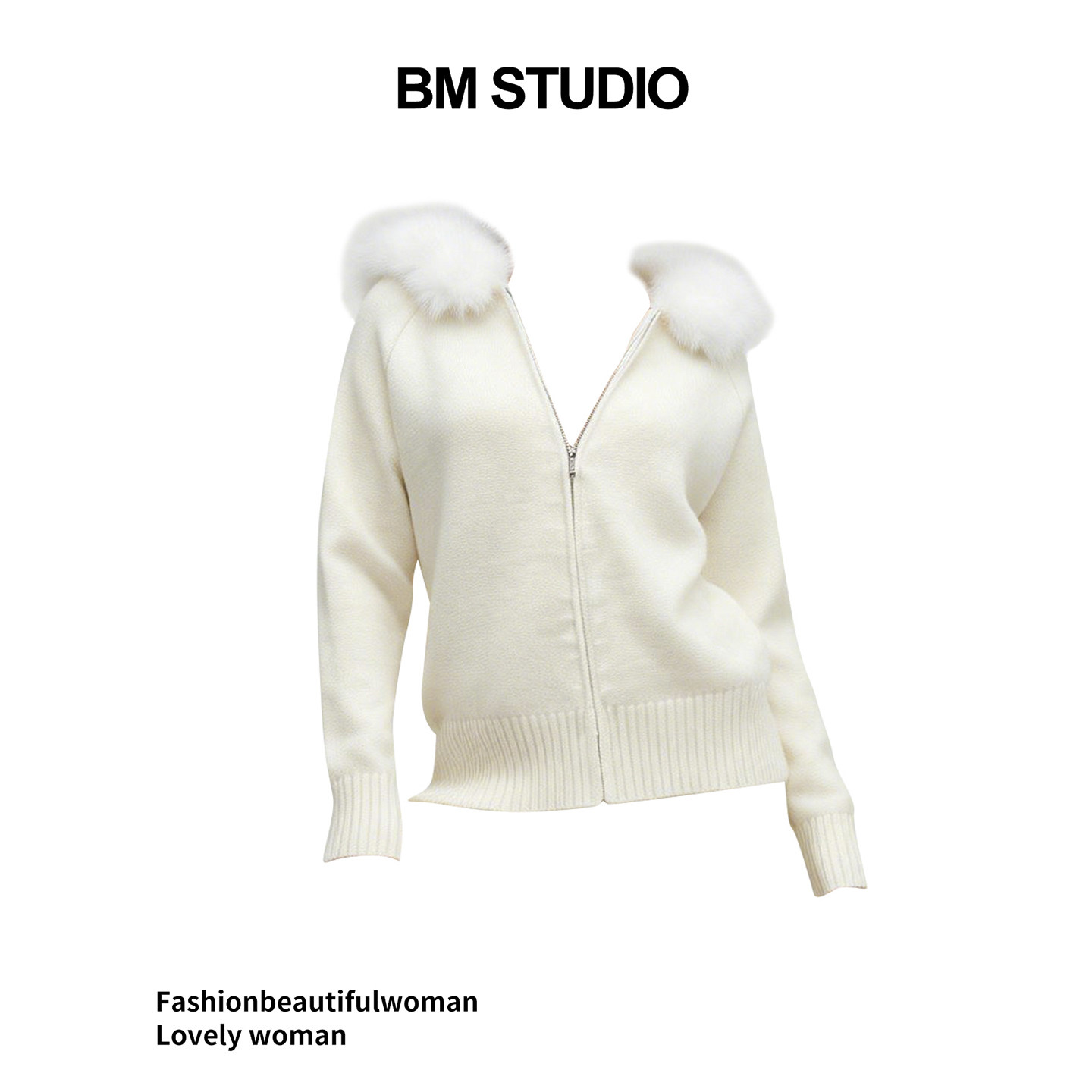 brandy girl新款WM大毛领针织开衫连帽毛衣bm纯欲甜美显瘦外套女,女装/女士精品,毛针织衫,淘宝优惠券,粉丝福利购,淘宝优惠卷