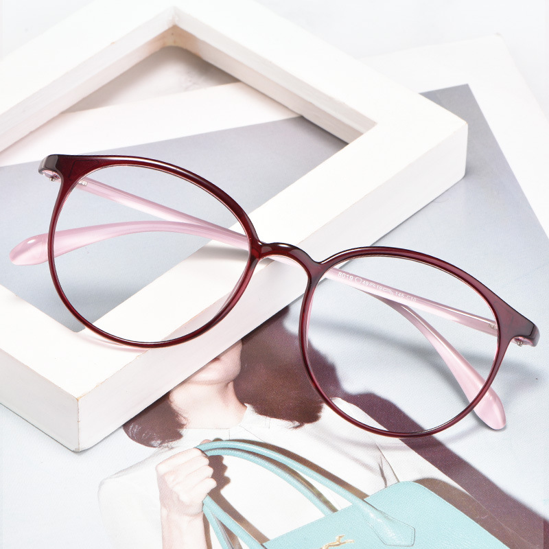超轻TR90眼镜全框复古