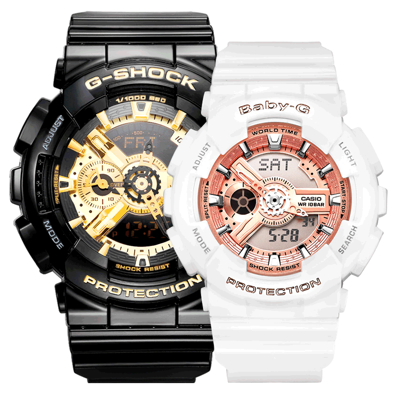 卡西欧女士运动风情侣手表