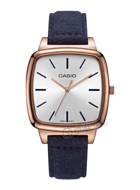 卡西欧CASIO皮带简约潮流石英表防水方形LTP-E117RL-9A女士手表