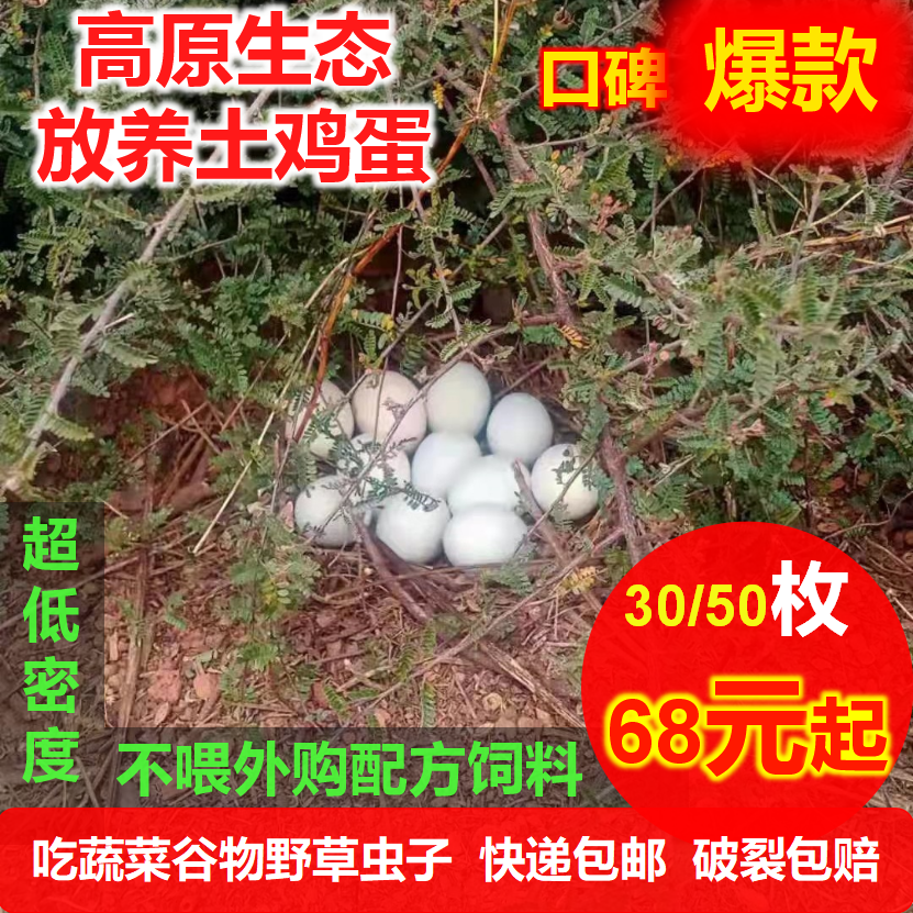 正宗土鸡蛋30枚50枚生态山林超低密度放养无激无抗宝宝孕妇柴鸡蛋,水产肉类/新鲜蔬果/熟食,鸡蛋,淘宝优惠券,粉丝福利购,淘宝优惠卷