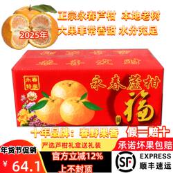 福建新鲜水果正宗永春芦柑80mm特大果椪柑沙糖桔10斤礼盒顺丰包邮