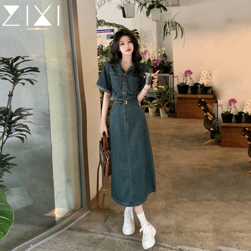 牛仔连衣裙女夏季2025新