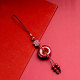 高含量紫金砂圈圈扣手机挂绳保真朱砂手机链男 朱砂官方旗舰店