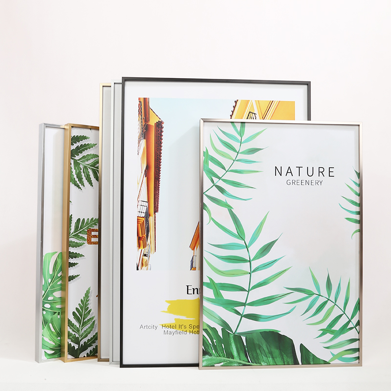 窄边金属挂墙摆台海报框