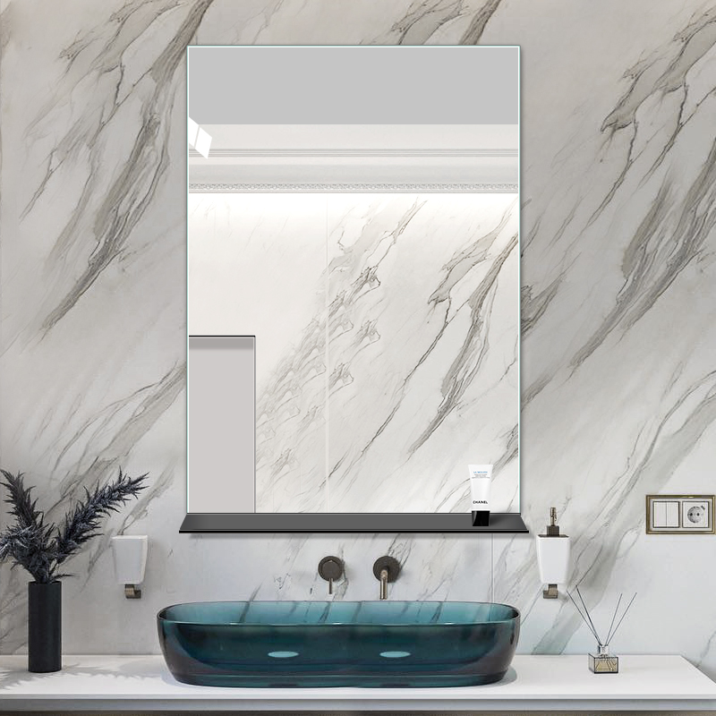 铝合金一体置物架浴室镜子卫生间