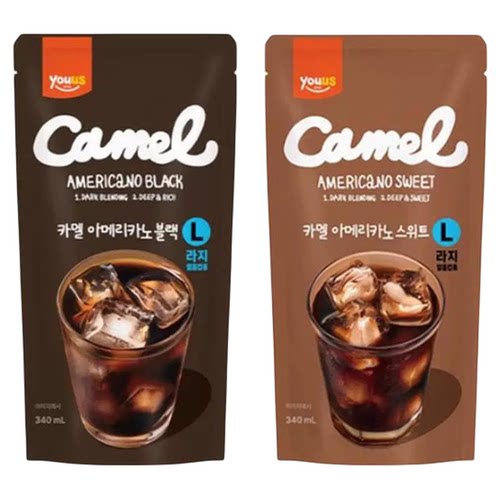 韩国友施youus黑咖啡果汁饮料