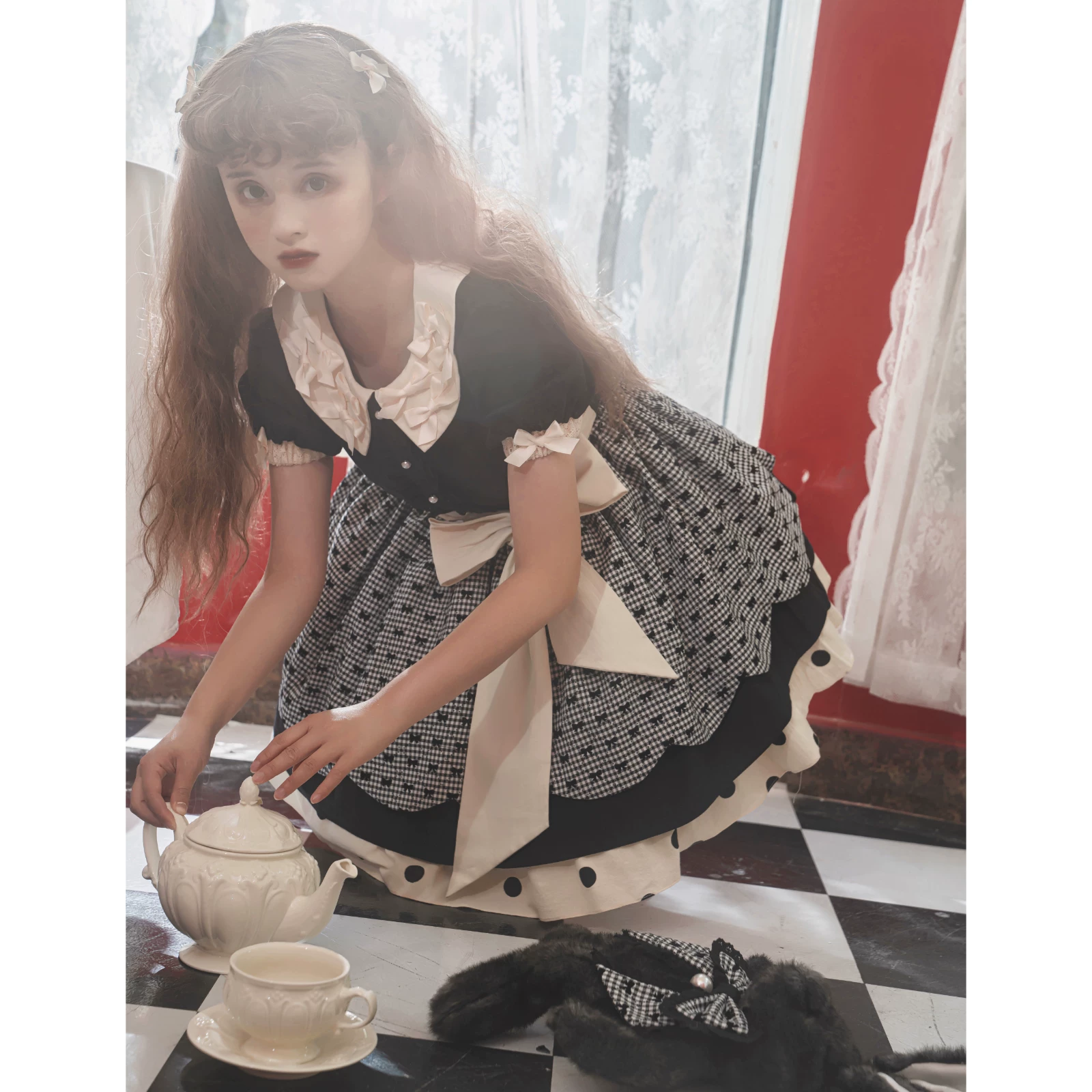 Дроп [Дженни’s Afternoon Tea] Таотао сода оригинальная кукла-подобная Ло юбка