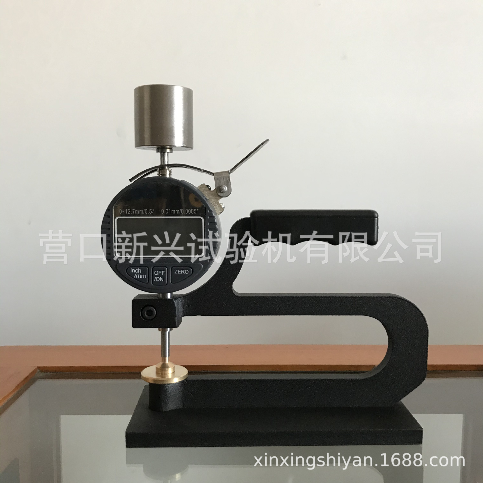 50mmpvc1025橡胶测厚仪塑料防水卷材厚度规大量程提升线缆0---
