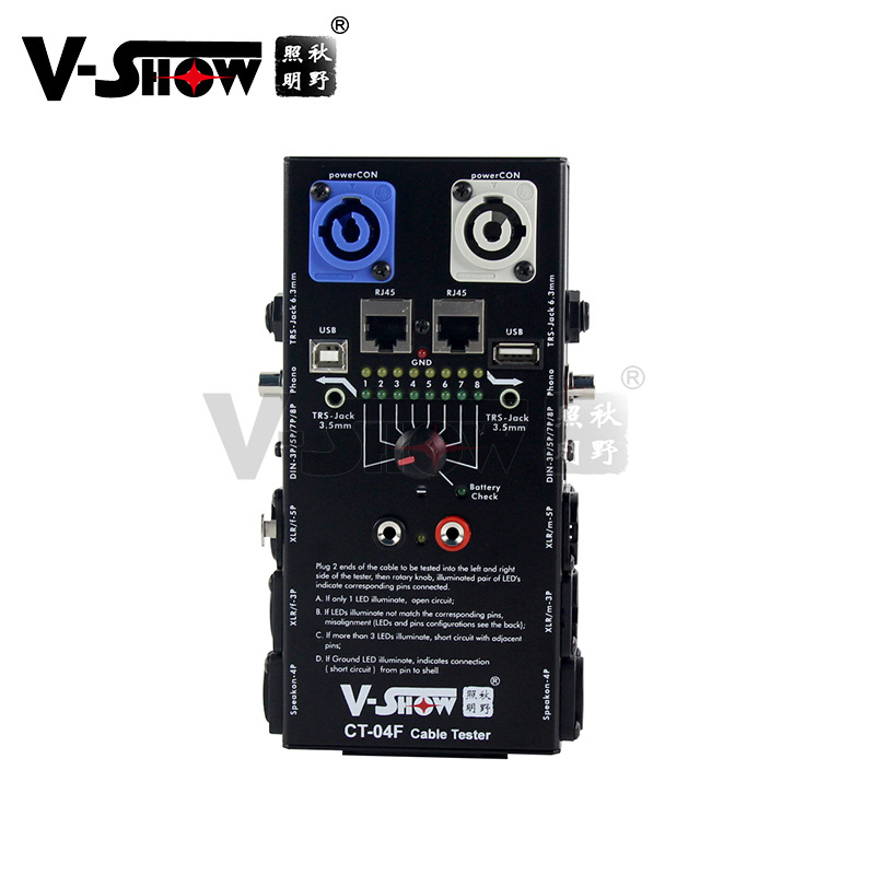 新款V-Show秋野照明多功能音频测线器测线仪工具测试器