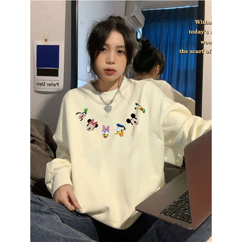 常规宽松纯棉简约圆领卫衣高级感